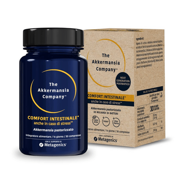 Metagenics Akkermansia Integratore Comfort Intestinale 30 Compresse