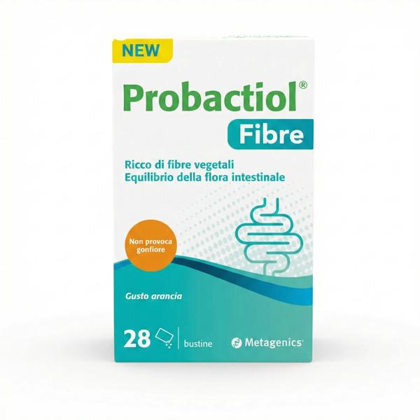 Probactiol Fibre 28 Bustine Gusto Arancia Integratore per il Benessere Intestinale