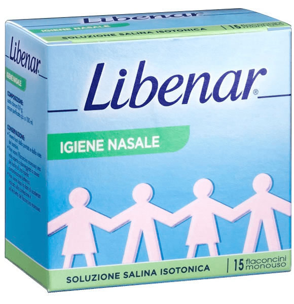 Libenar Igiene Nasale Soluzione Salina Isotonica 15 Flaconcini