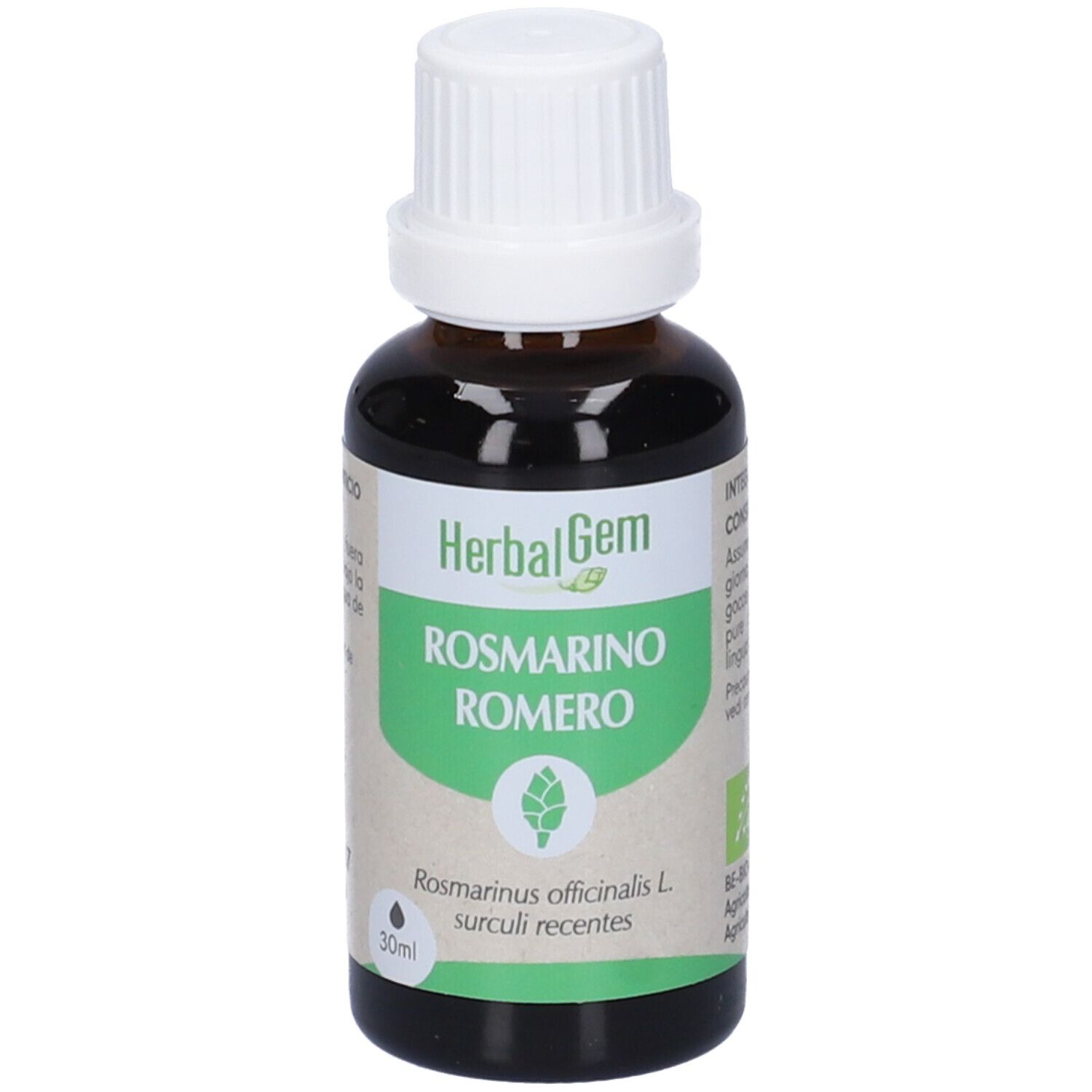 Herbalgem Rosmarino Giovani Getti Concentrato di Gemme Fresche Gocce 30 ml Soluzione orale