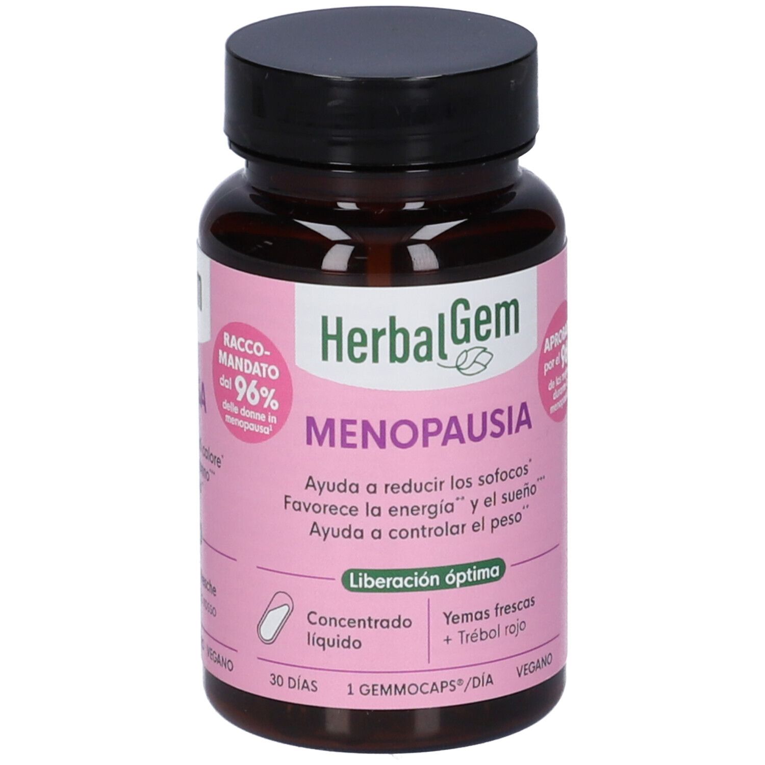 HerbalGem Gemmocaps Menopausa 30 Capsule Integratore per Ridurre Vampate di Calore e Favorire il Sonno