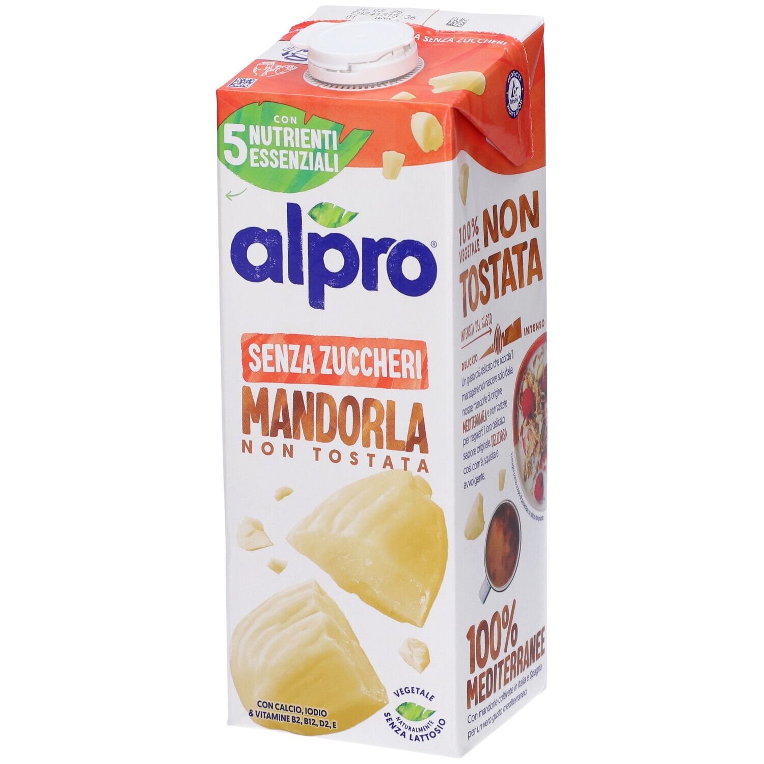 Alpro Mandorla Non Tostata Senza Zucchero 1000 ml Bevanda
