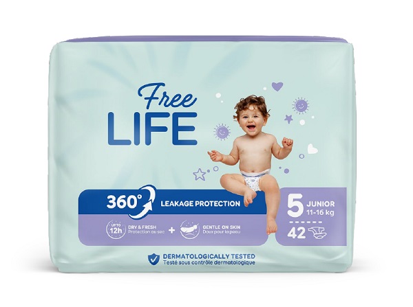 Freelife Sirius 5 Junior (11-16kg) Pannolini Assorbenti Per Bambini 42 Pezzi