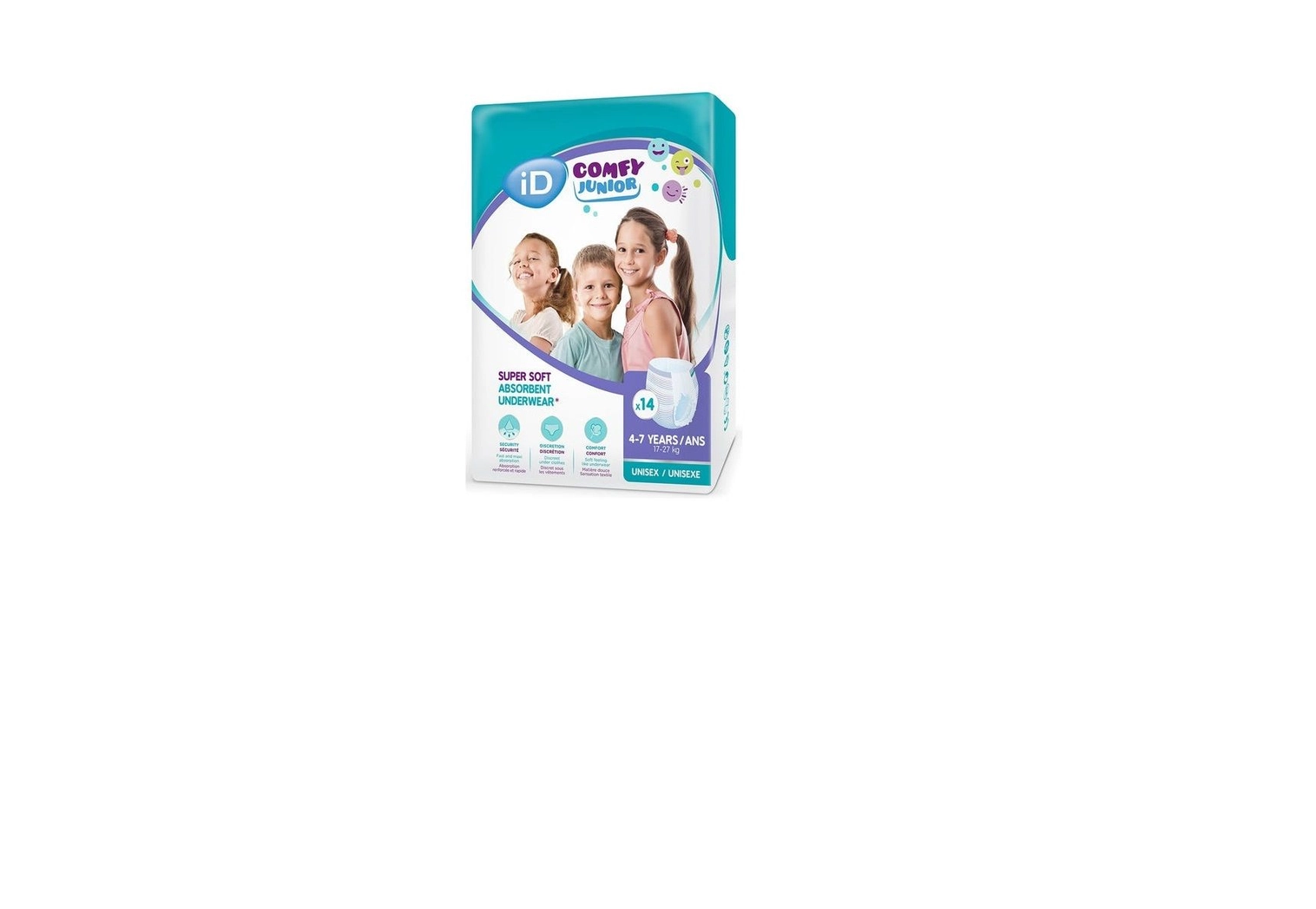 Id Comfy Junior Pants 4-7 Anni 12-27kg 14 Pezzi