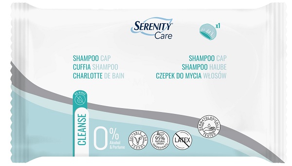 Serenity Care - Cuffia capelli idratante Serenity per la detersione senza acqua, 1 pezzo
