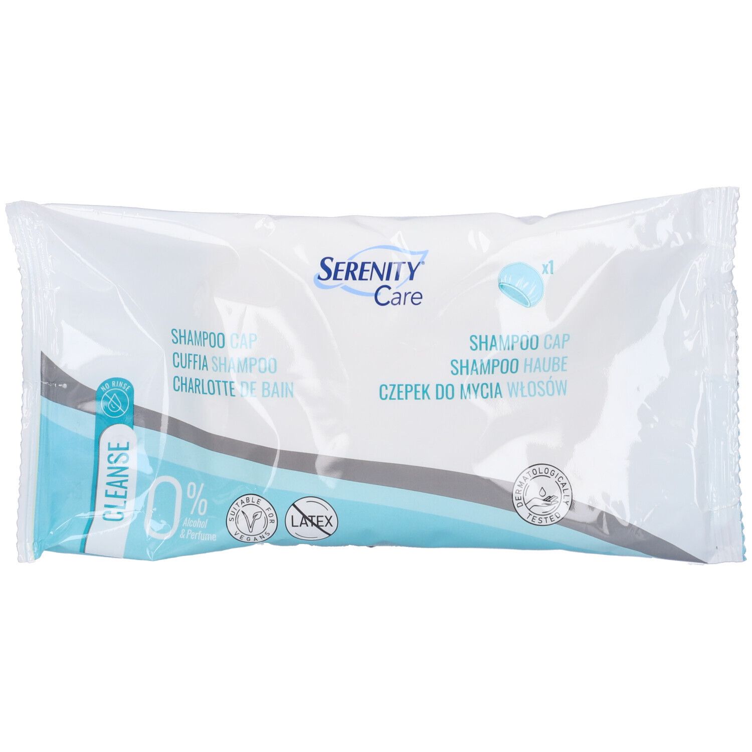 SERENITY CARE CUFFIA SHAMPOO CAPELLI ADATTA A PERSONE CON RIDOTTA MOBILITA'