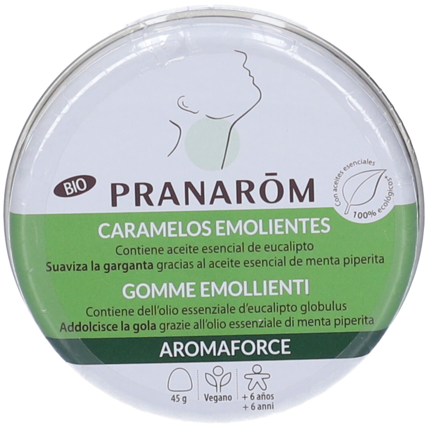 Pranarom Aromaforce Gomme Emollienti Menta Eucalipto 45 g Caramelle — confronto prezzi
