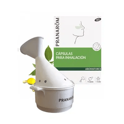 Pranarôm AForce 15 cps + Inalatore Integratore Raffreddore Difese Naturali