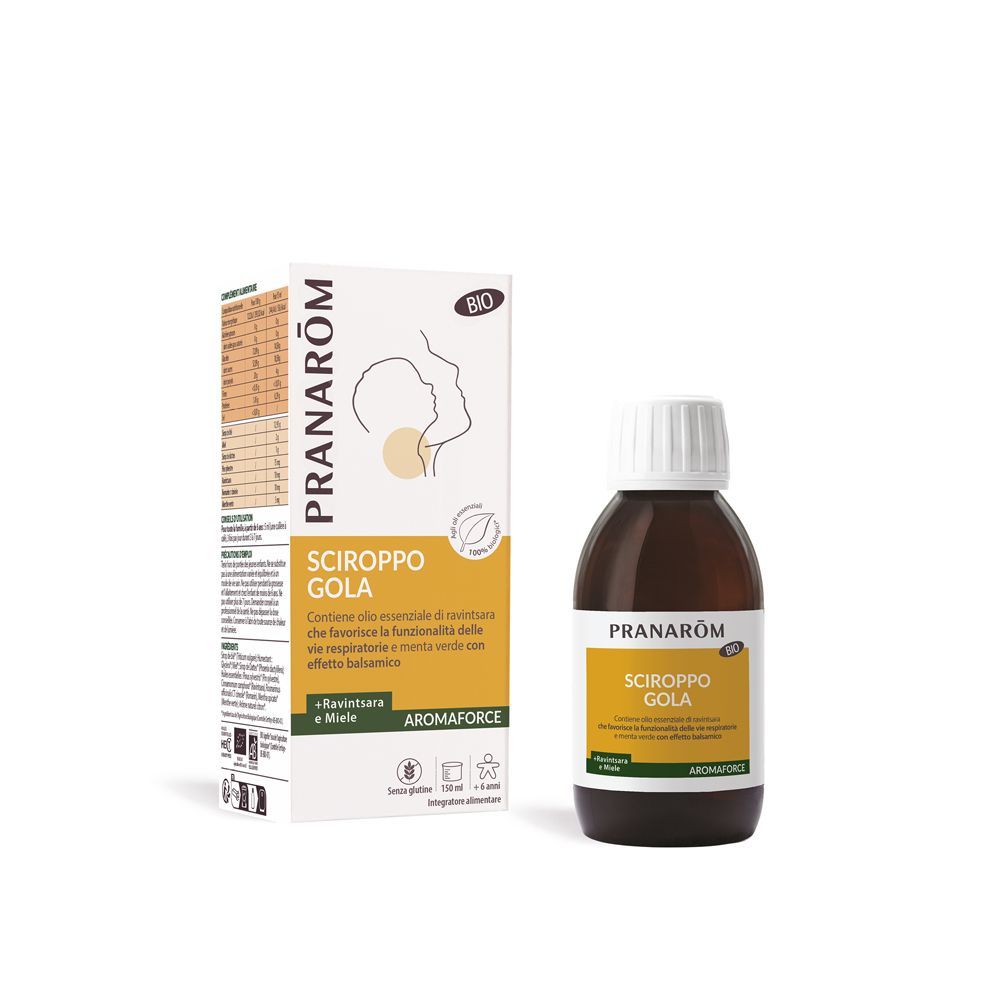 Pranarom Aromaforce Sciroppo Gola con Miele 150 ml Soluzione orale