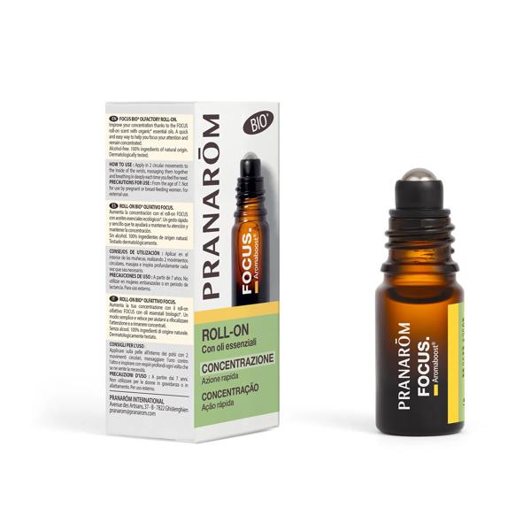 Pranarom Aromaboost Focus Bio Concentrazione Roll-On Olfattivo