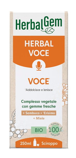 Herbalgem Herbal Voce 250 ml Sciroppo Bio Addolcisce e Lenisce la Voce — confronto prezzi