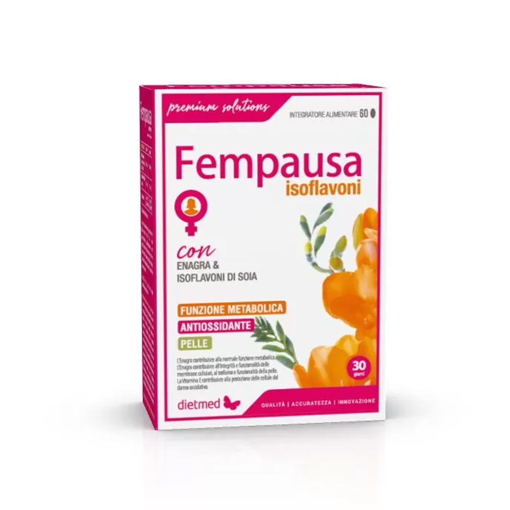 Dietmed Premium Solutions - Fempausa Isoflavoni Integratore, 60 Perle