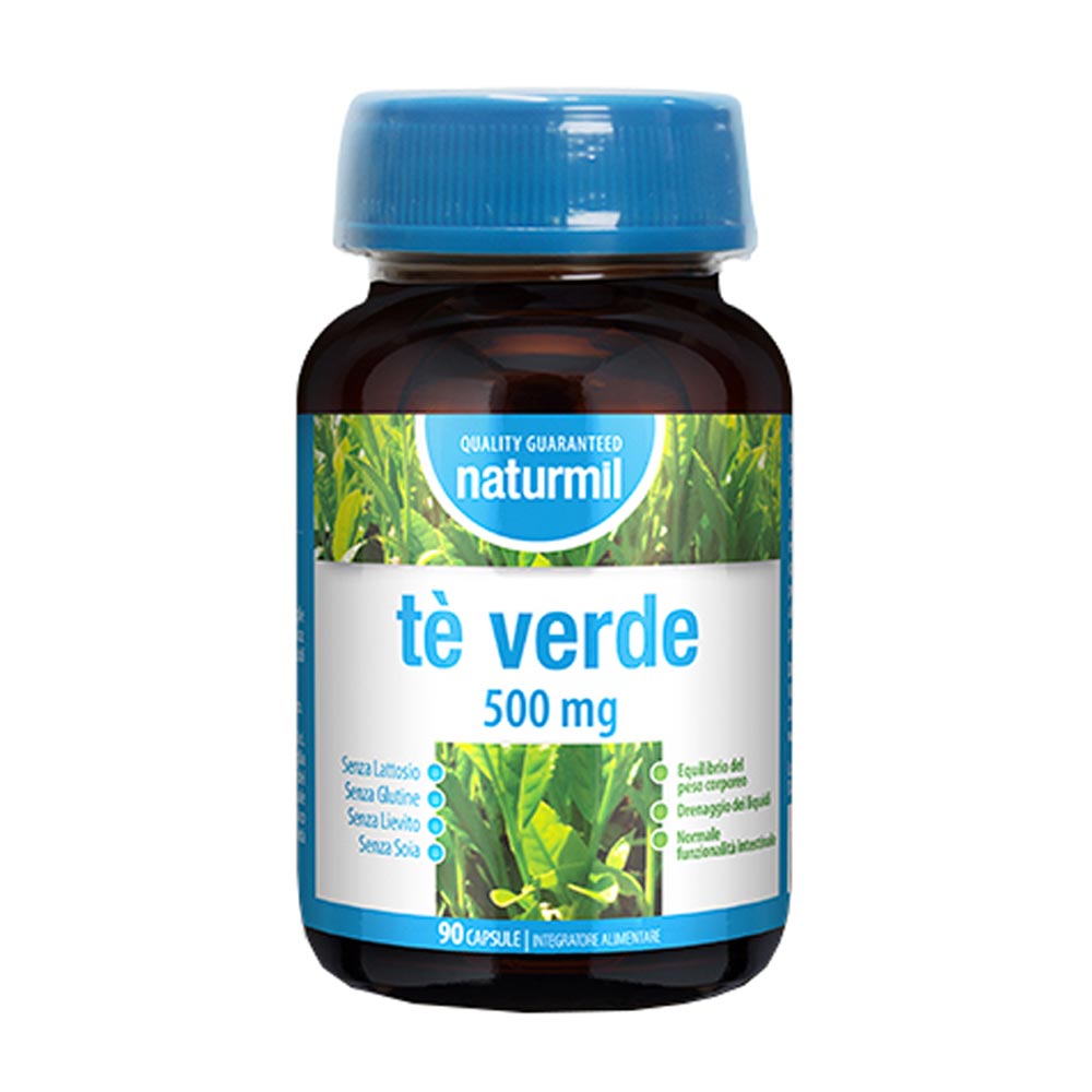 Dietmed Naturmil - Tè Verde 500mg Integratore Alimentare, 90 Capsule