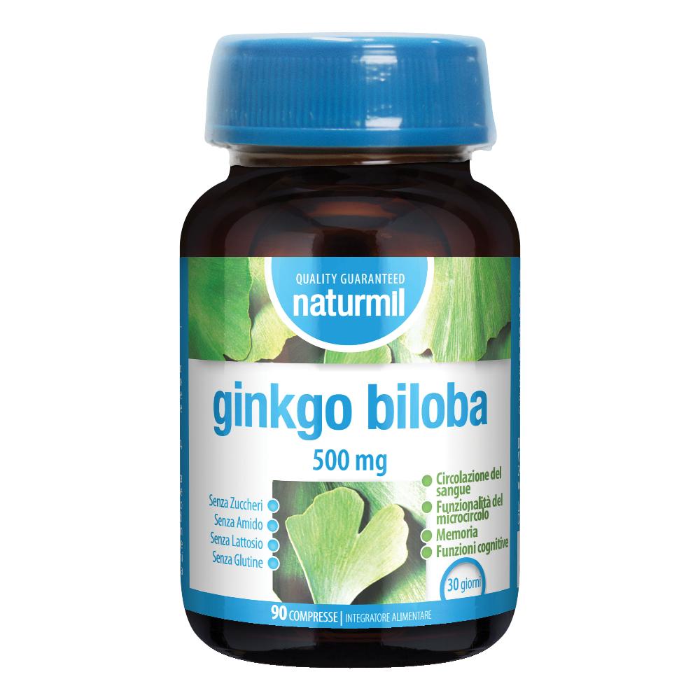 Naturmil ginkgo biloba 500 mg 90 compresse