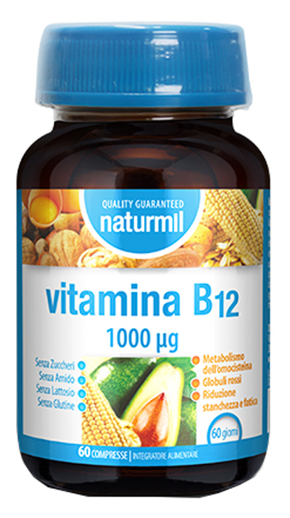 Naturmil Vitamina B12 Integratore Per Energia E Metabolismo Dell’omocisteina 60 Compresse — confronto prezzi