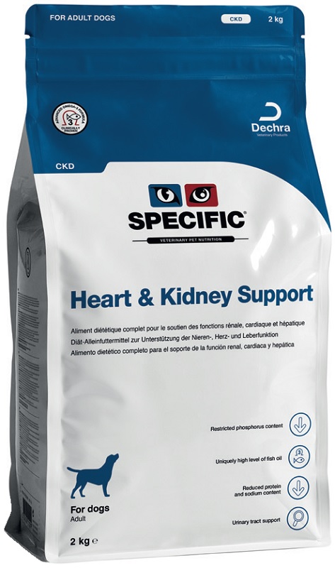 SPECIFIC CANE CKW HEART & KIDNEY SUPPORT 300GR (vaschetta) - DECHRA