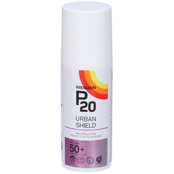 P20 Urban Shield SPF50+ 50 ml Crema Solare Anti-Inquinamento 10h Protezione