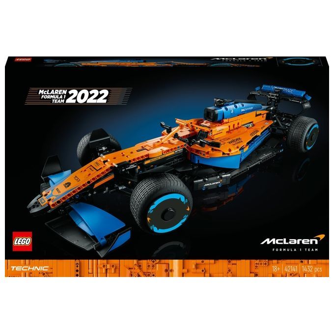 LEGO Technic 42141 Monoposto McLaren Formula 1 2022, Auto Replica F1, Set per Adulti Macchina da Co St
