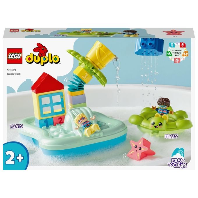 LEGO DUPLO 10989 Parco Acquatico, Giochi da Bagnetto per Bambini 2+ Anni con Isola Galleggiante, 1 St