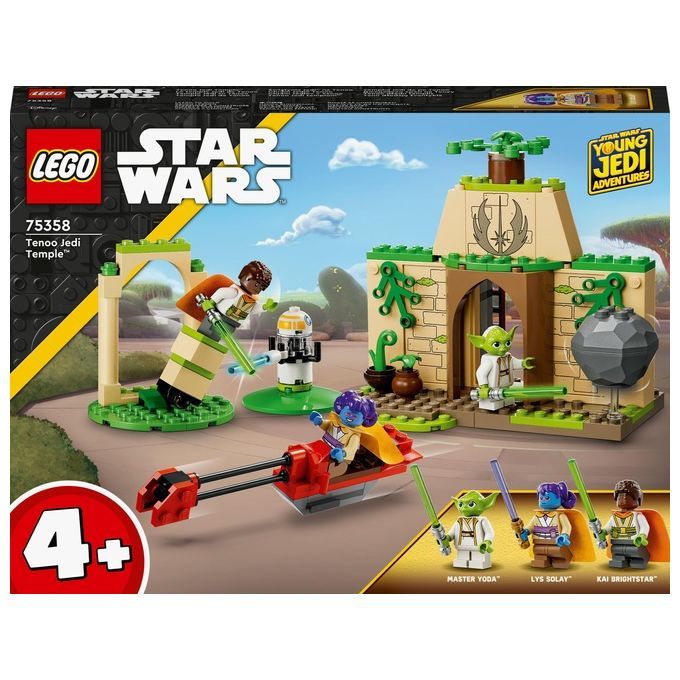 LEGO Star Wars 75358 Tempio Jedi su Tenoo con Maestro Yoda, Spade Laser Giocattolo, Droide e Speede 1 St