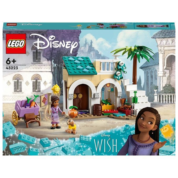 LEGO Disney Wish 43223 Asha nella Citta' di Rosas dal Film con Mini Bambolina Asha, Giochi 1 St