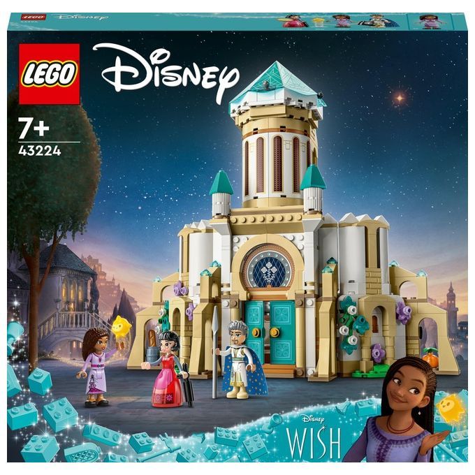 LEGO Disney Wish 43224 Il Castello di Re Magnifico, Gioco da Costruire dal Film con Mini Bambo 1 St