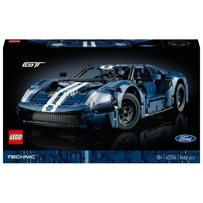 LEGO Technic 42154 Ford GT 2022, Kit Modellino di Auto da Costruire per Adulti, Supercar in Scala 1 St