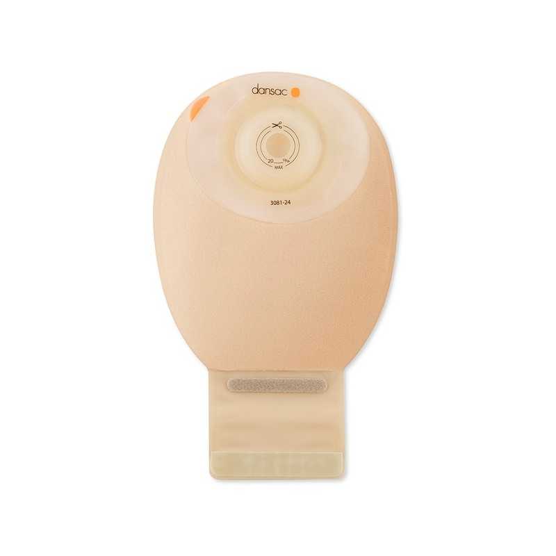 Dansac novalife tre 1 sacca aperta opaca softconvex midi per ileostomia con finestra ritagliabile 15-34mm 360 ml 10 pezzi