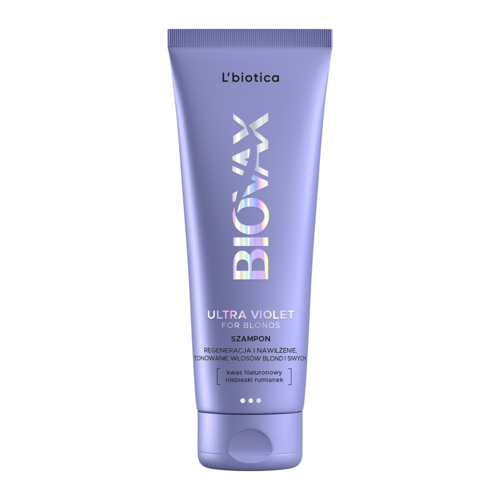 l`biotica Biovax Ultra Violet für Blondinen Shampoo Intensive 0,2 l