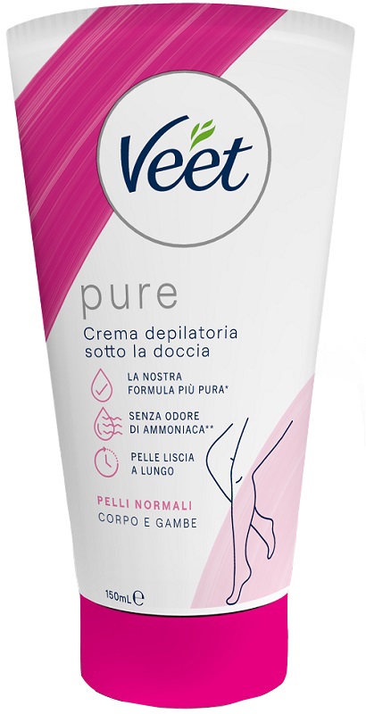 VEET PURE - CREMA DEPILATORIA SOTTO LA DOCCIA + SPUGNETTA 150 ML