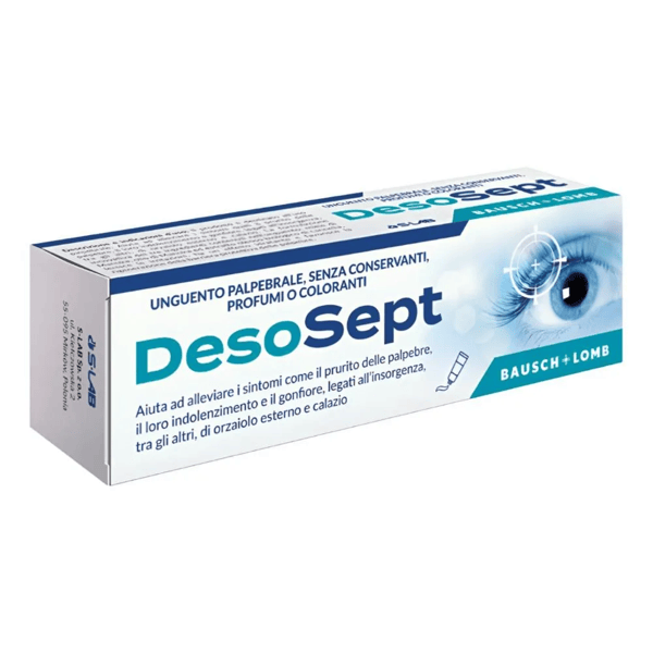 DesoSept 15 gr Unguento Palpebrale per Alleviare Sintomi di Prurito, Gonfiore e Dolore