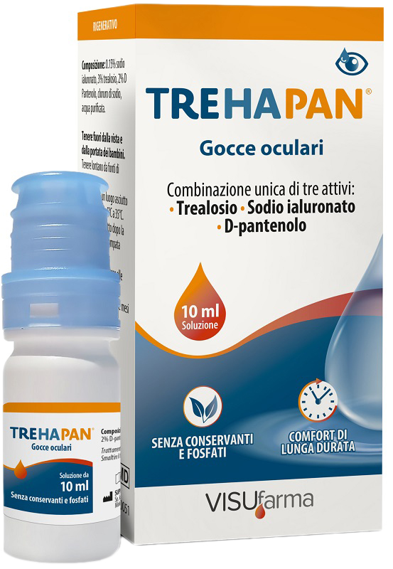 Visufarma Trehapan Gocce Oculari Idratanti Rigeneranti 10ml