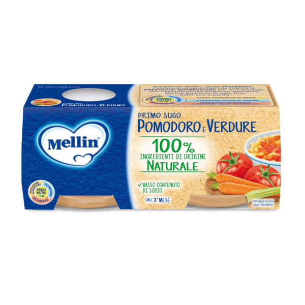 Mellin Primi Sughi Pomodoro E Verdure 2 x 80 g — confronto prezzi