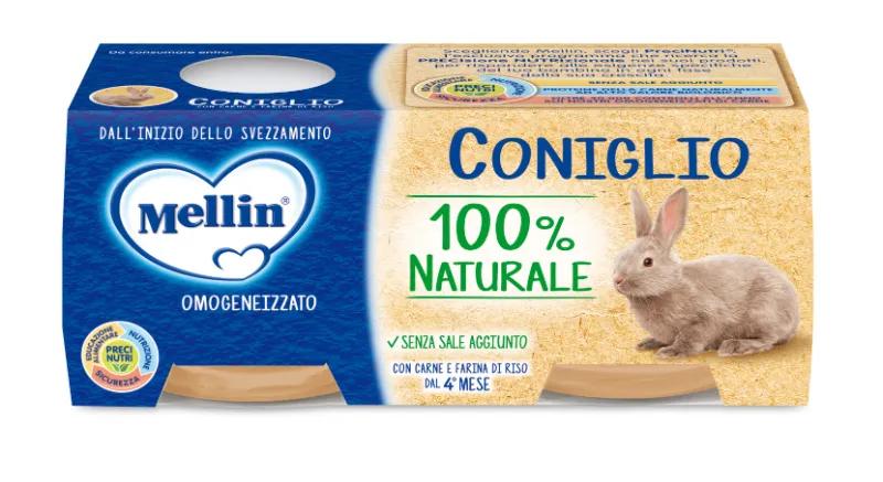 Mellin omog coniglio 2x80g