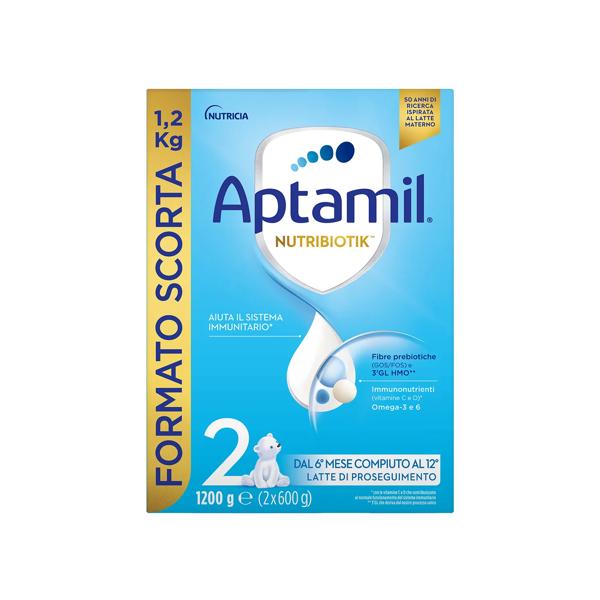 Aptamil 2, Latte di Proseguimento, Latte in Polvere dal 6° al 12° Mese Compiuto, 1,2kg
