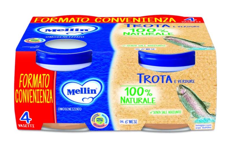 Mellin Omogeneizzato Trota 4X80G — confronto prezzi