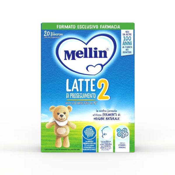 Mellin 2, Latte di Proseguimento, Latte in Polvere dal 6° al 12° Mese Compiuto, 700g