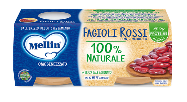 Mellin omogeneizzato fagioli rossi 2 x 80 g — confronto prezzi