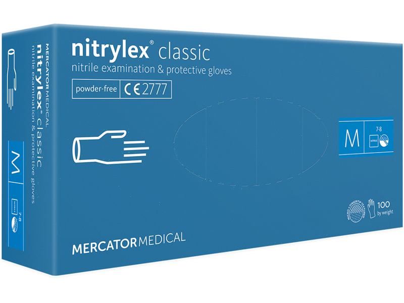 Nitrylex Classic Guanti Nitrile Senza Polvere Taglia M Colore Blu 100 Guanti — confronto prezzi