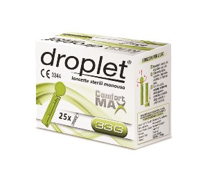 Droplet Lancette 33G Pungidito Sterili 25 Pezzi — confronto prezzi