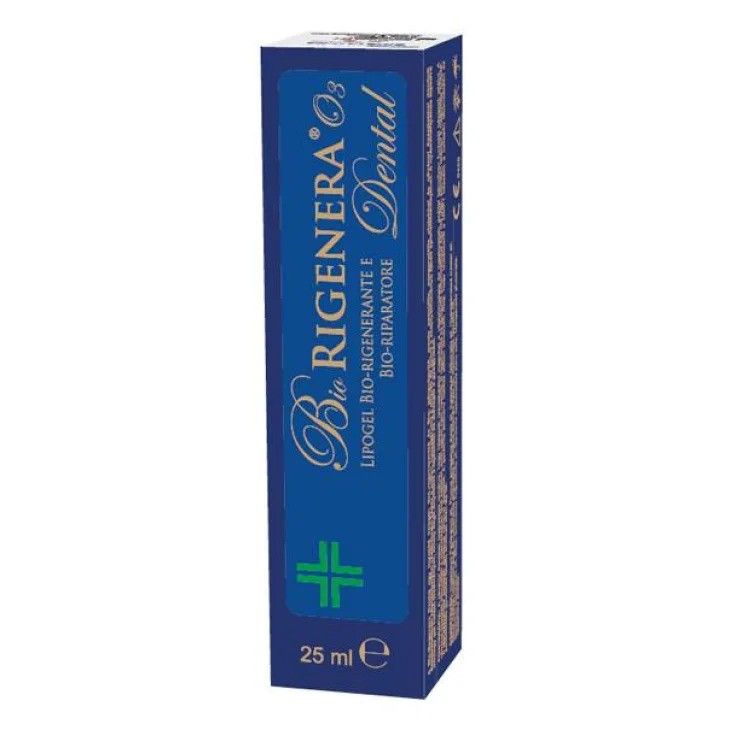 Bio RIGENERA Dental Lipogel Gengivale con Ozono Biorigenerante 25 ml Gel dentale