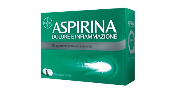 Aspirina Dolore e Infiammazione 20 Compresse Antidolorifico Antinfiammatorio per Mal di Testa e Dolori — confronto prezzi