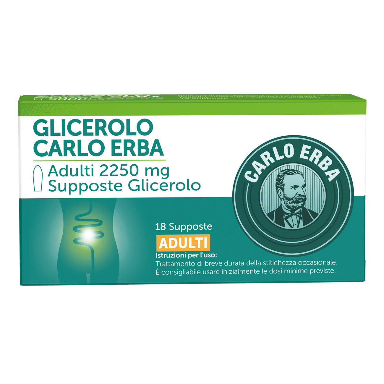 Glicerolo Carlo Erba Stitichezza Occasionale Adulti 18 Supposte