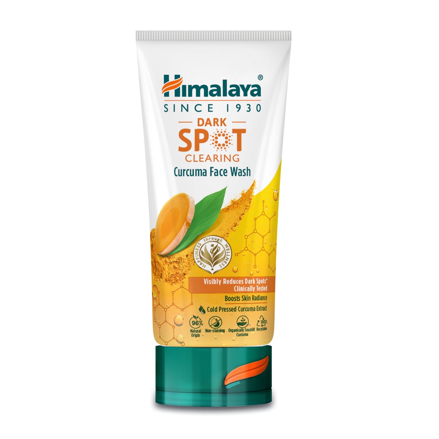 Gel detergente per il viso alla curcuma schiarente delle macchie scure dell'Himalaya 150 ml