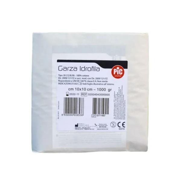 Pic Solution Garza Idrofila Tagliata 10x10 cm 1 kg Garza Non Sterile