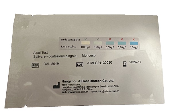 Alcol test salivare all test — confronto prezzi