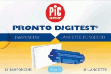 Pic Solution Pronto Digitest 25 Tamponcini + Lancette 30G pz