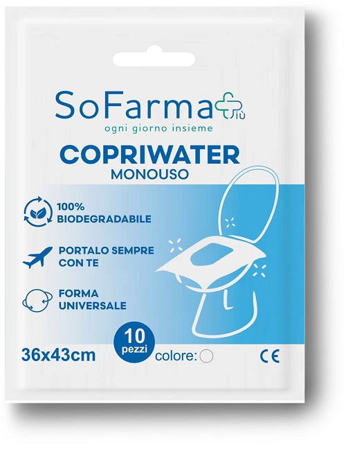 Copriwater monouso 10 pezzi sofarmapiu'