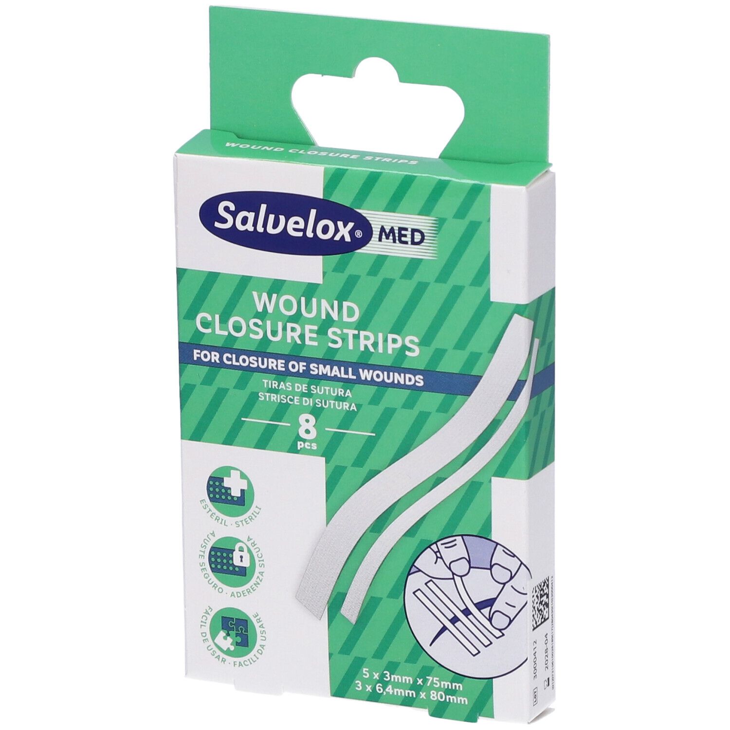 Salvelox Med Strisce di Sutura Miste 8 pz Altro