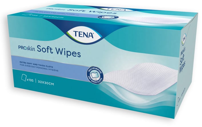 Salviette monouso morbide e soffici per pelli sensibili - 135 pezzi -TENA Softwipe — confronto prezzi